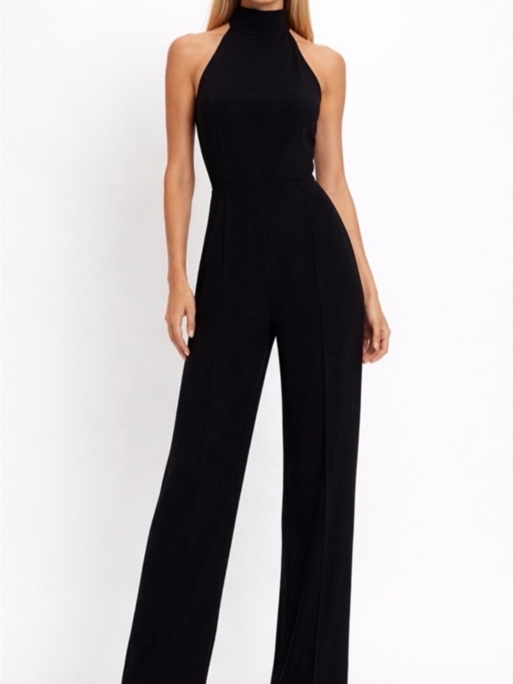 Theory Black Halter Jumpsuit